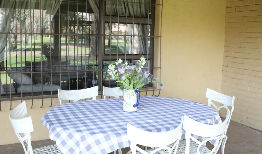 Outside dining table